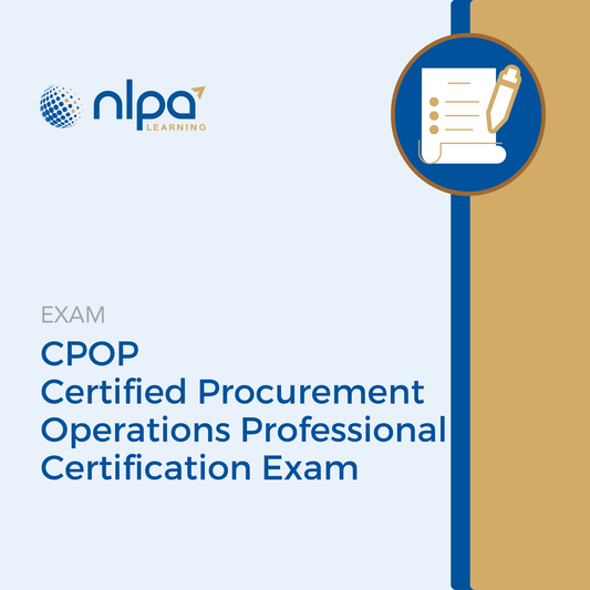 CPOP (Certified Procurement Operations Professional) Certification Exam